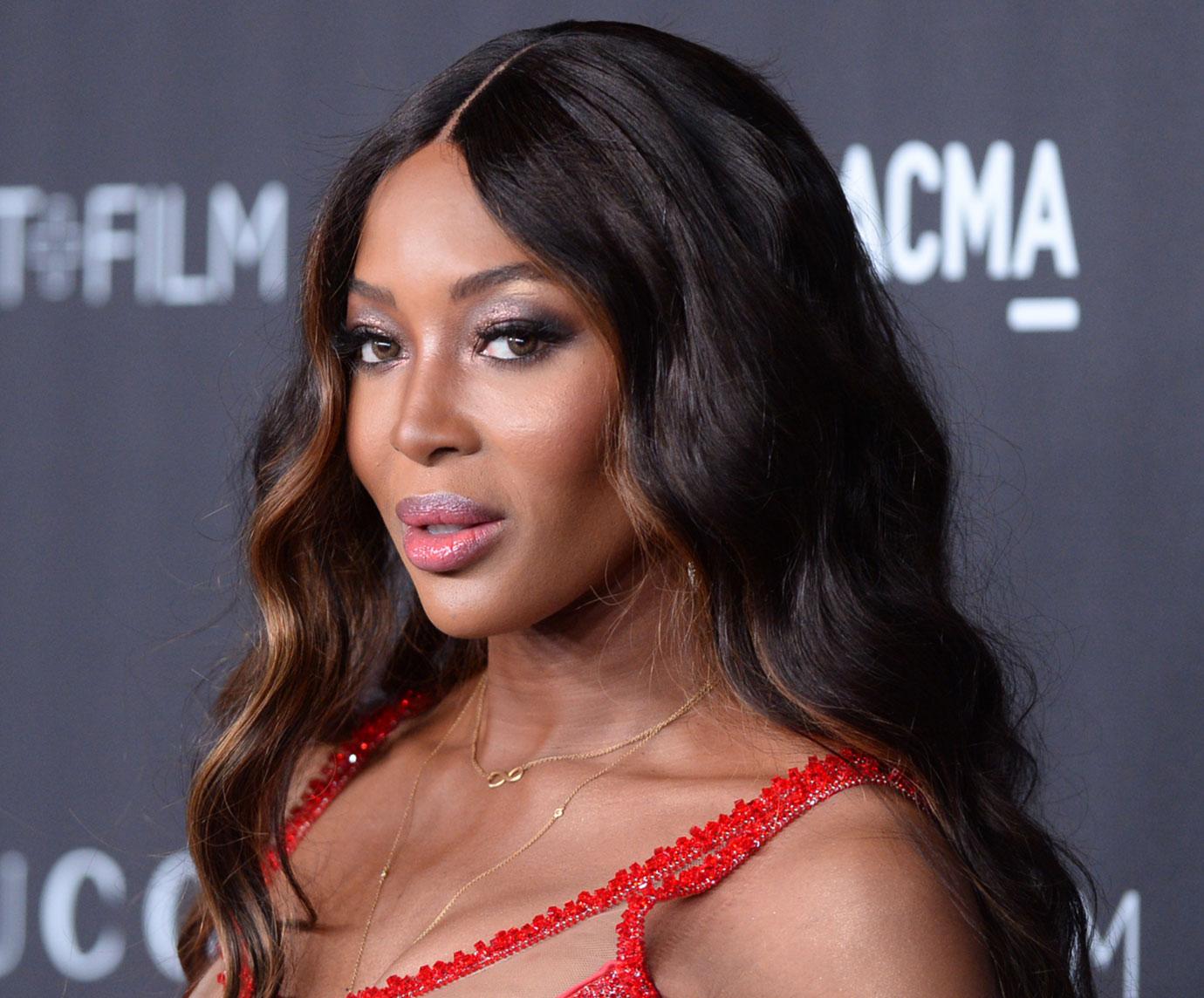 naomi campbell  year old model welcomes baby