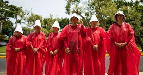 Protestors Gather Outside Home Of SCOTUS Justice Amy Coney Barrett