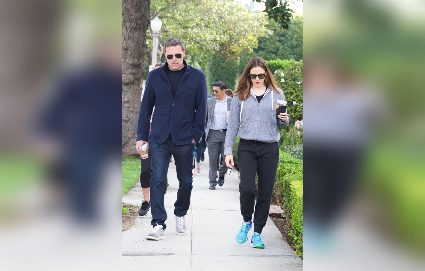 Ben Affleck Happy During Walk With Ex Jen Amid Talks Of Shacking Up With Lindsey