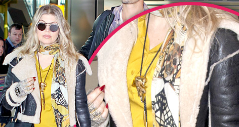 //fergie pregnant airport