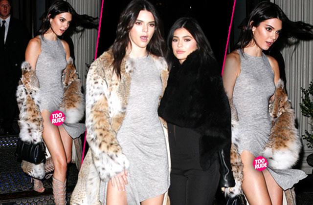 //kendall jenner wardrobe malfunction dress kylie launch spring collection pp