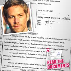 //paul walker mother cheryl ann drops custody suit meadow sq