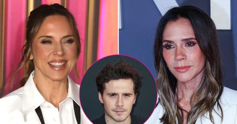 picture of Mel C, Brooklyn Beckham and Victoria Beckham