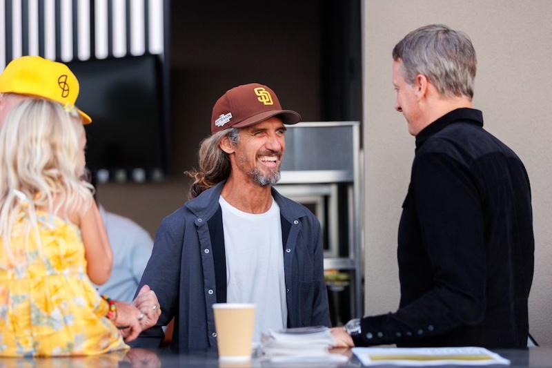 tony hawk pro surfer rob machado celebrating the th annual solento surf festival at the vip pre party at alila marea beach resort over the weekend in encinitas california check out the full line up of this weeks events at httpssol