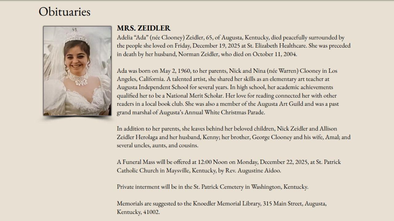 Obituary of Adelia 'Ada' Zeidler