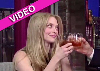 //amanda drinks letterman