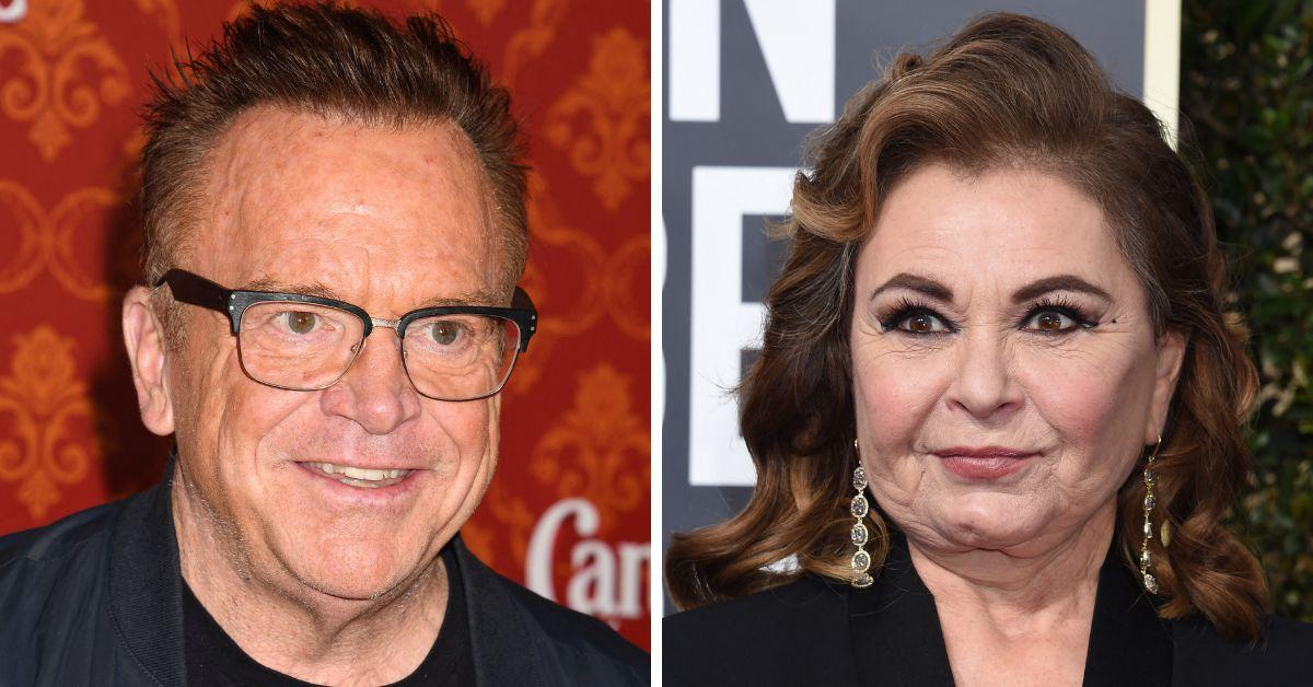Photo of Tom Arnold and Roseanne Barr 
