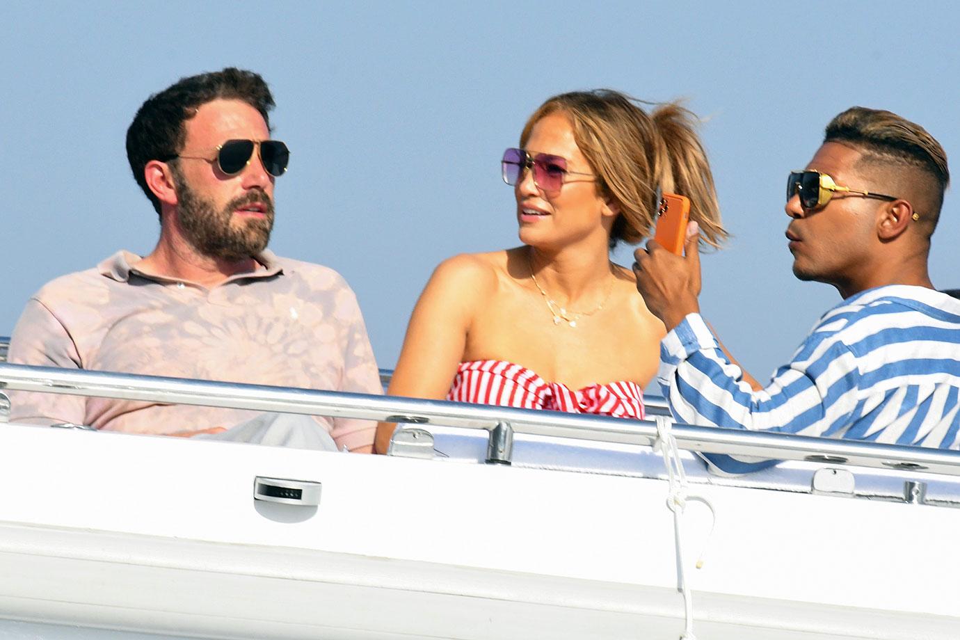 jennifer lopez ben affleck saint tropez yacht birthday pr tour pda r