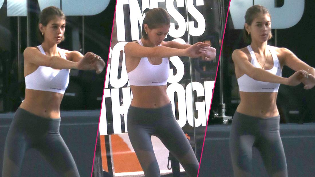 Kaia Gerber: Sport Bra and Leggings