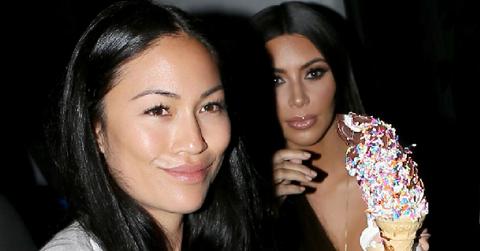 Kim Kardashian Gets Ice Cream Treat After Being A Make Up Model