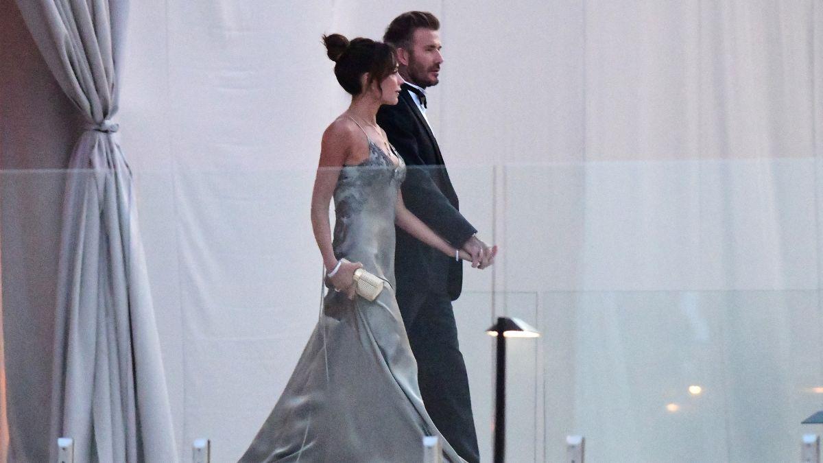 Photo of David and Victoria Beckham.