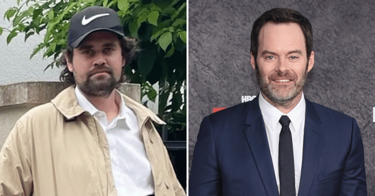 Split photo of Nick Reiner, Bill Hader