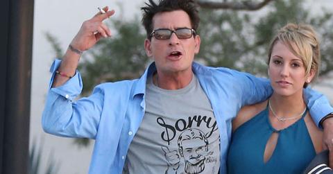 //charlie sheen and brett rossi split