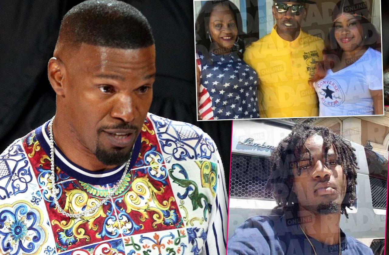 //jamie foxx ignores paralyzed cousin near death car crash pp