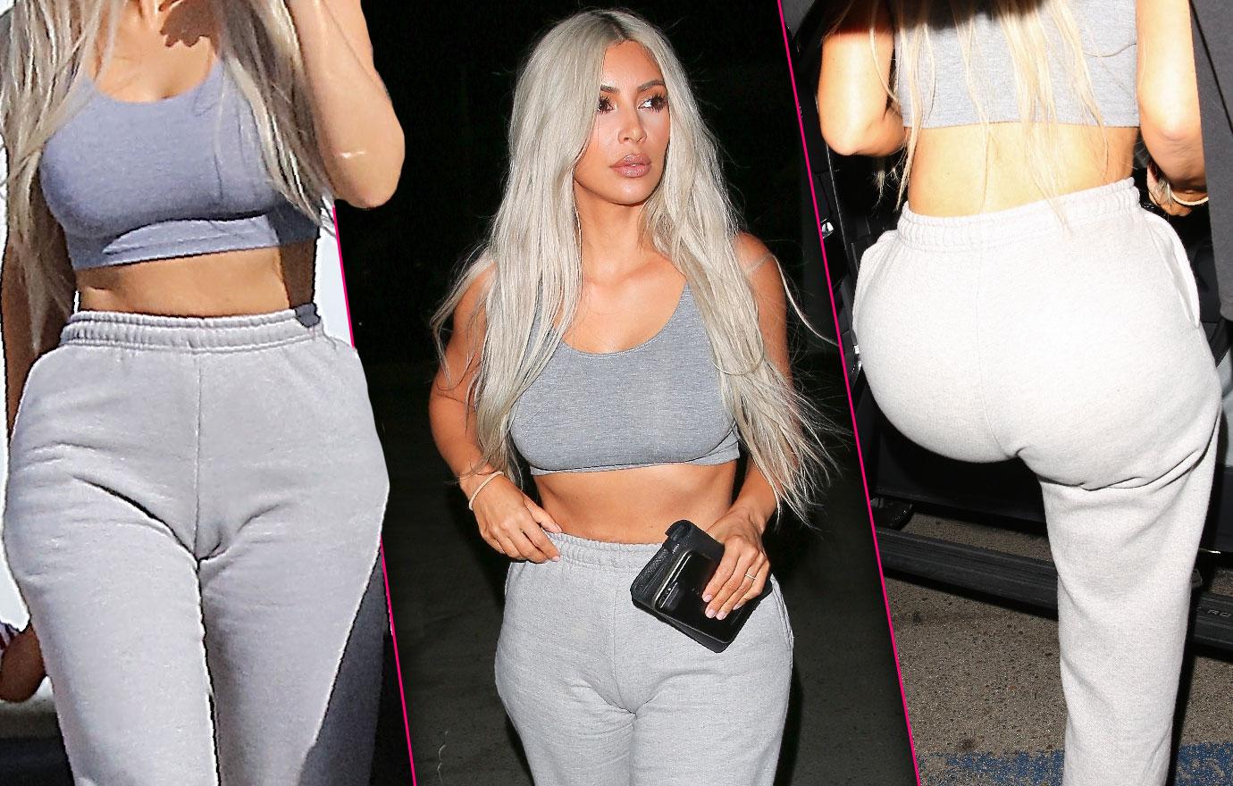 Kim Kardashian Shows Curves After Kylie Jenner Pregnant News