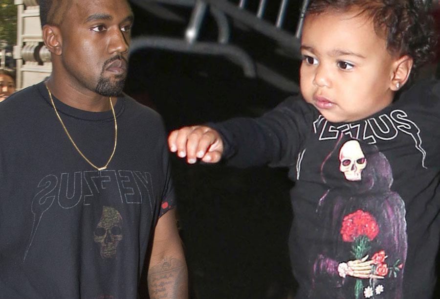 //kanye west and north west tshirt