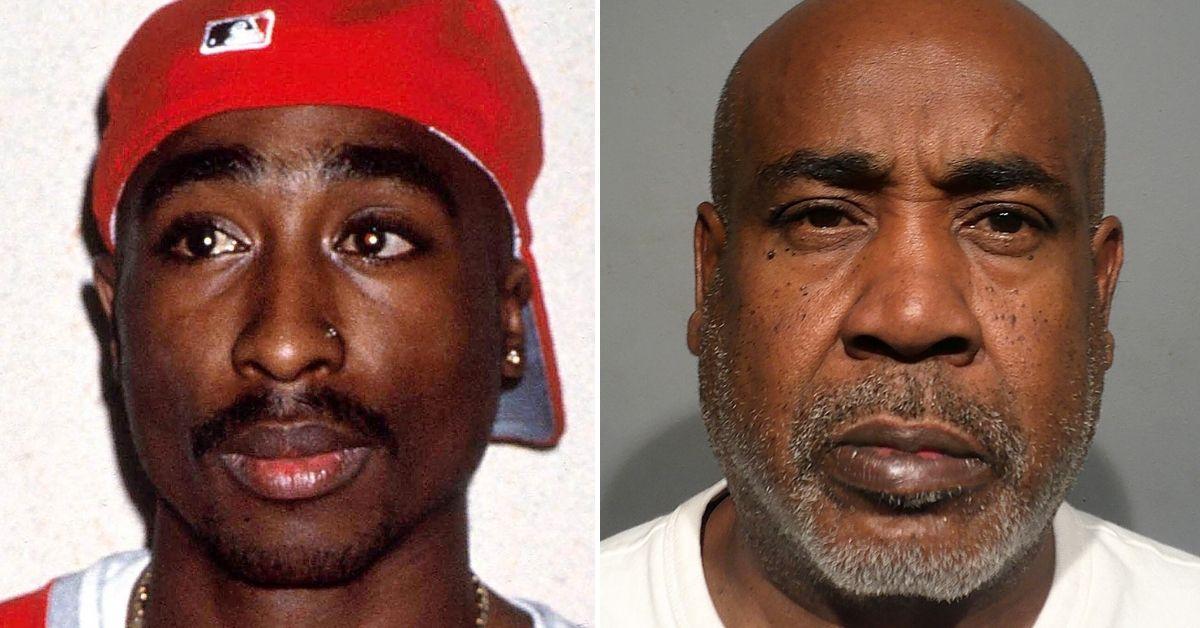 Split photo of Tupac Shakur and Duane 'Keffe D' Davis.