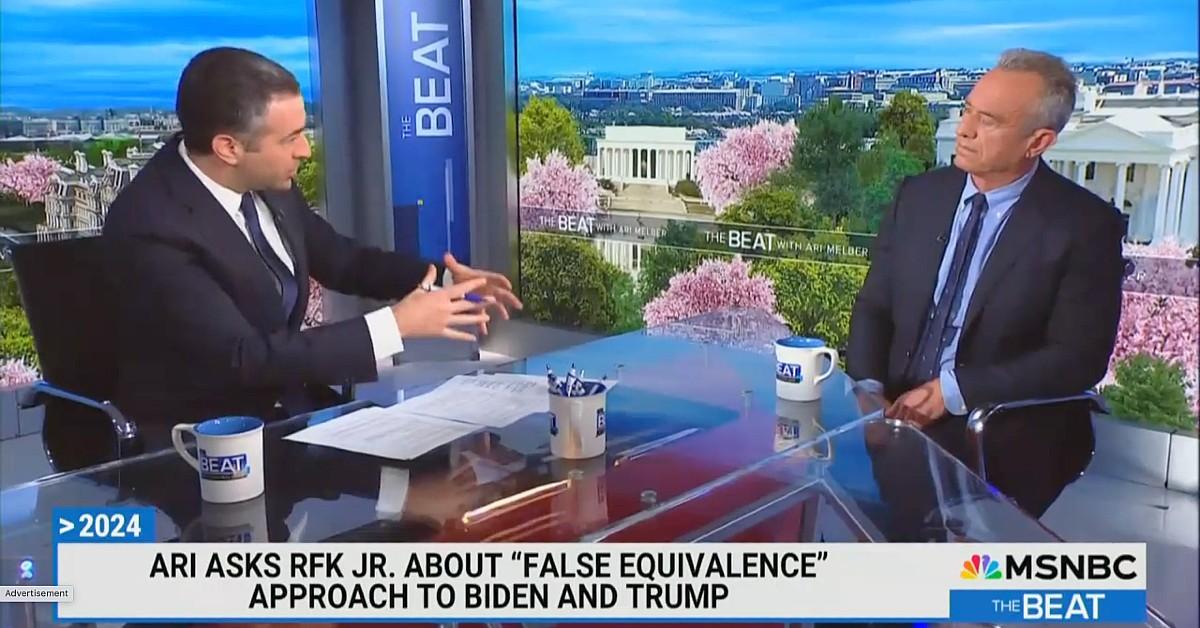 rfk jr and msnbc host ari melber clash in explosive interview  msnbc