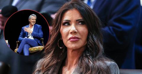 Composite photo of Gavin Newsom and Kristi Noem