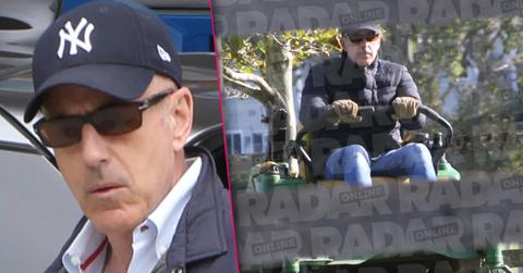 //matt lauer bored mowing lawn pp