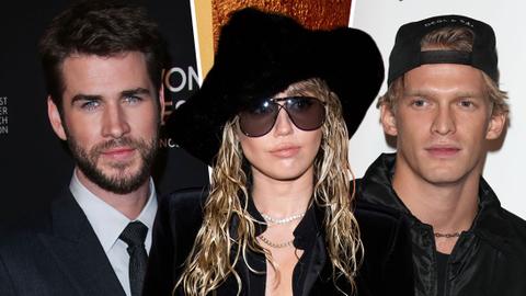 Miley Cyrus (C), Liam Hemsworth, Cody SimpsonMost Shocking Celebrity Love Triangles Of 2019