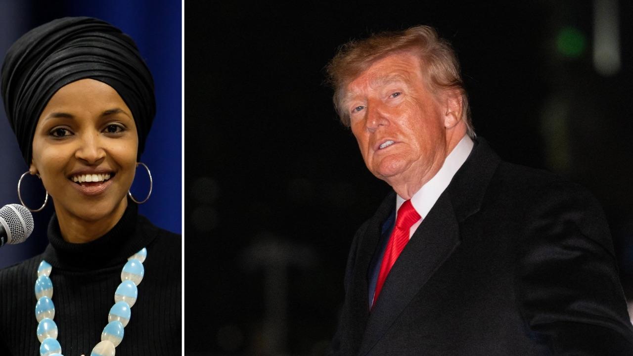 Photo of Donald Trump, Ilhan Omar