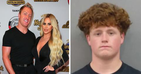 Split photo of Kroy Biermann, Kim Zolciak, and KJ Biermann