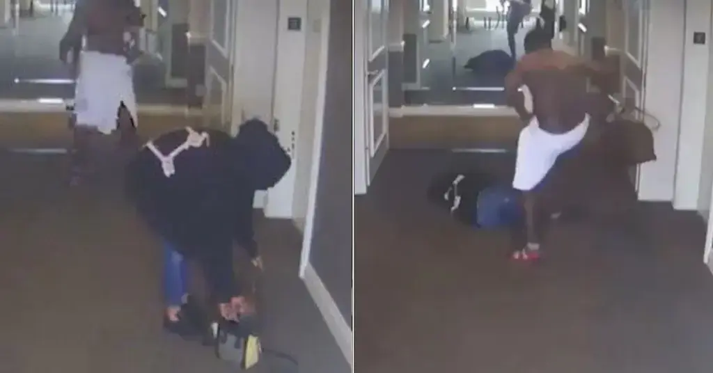 cassie ventura sean diddy combs dragging freak off surveillance video