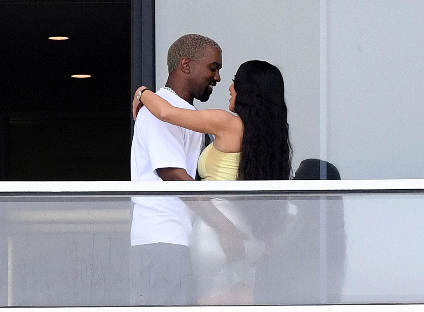 Kim Kardashian And Kanye West Pack On The PDA After Baby News