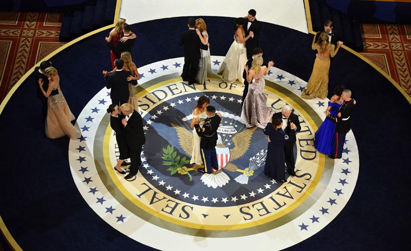 President Donald Trump Melania Inaugural Balls Pics