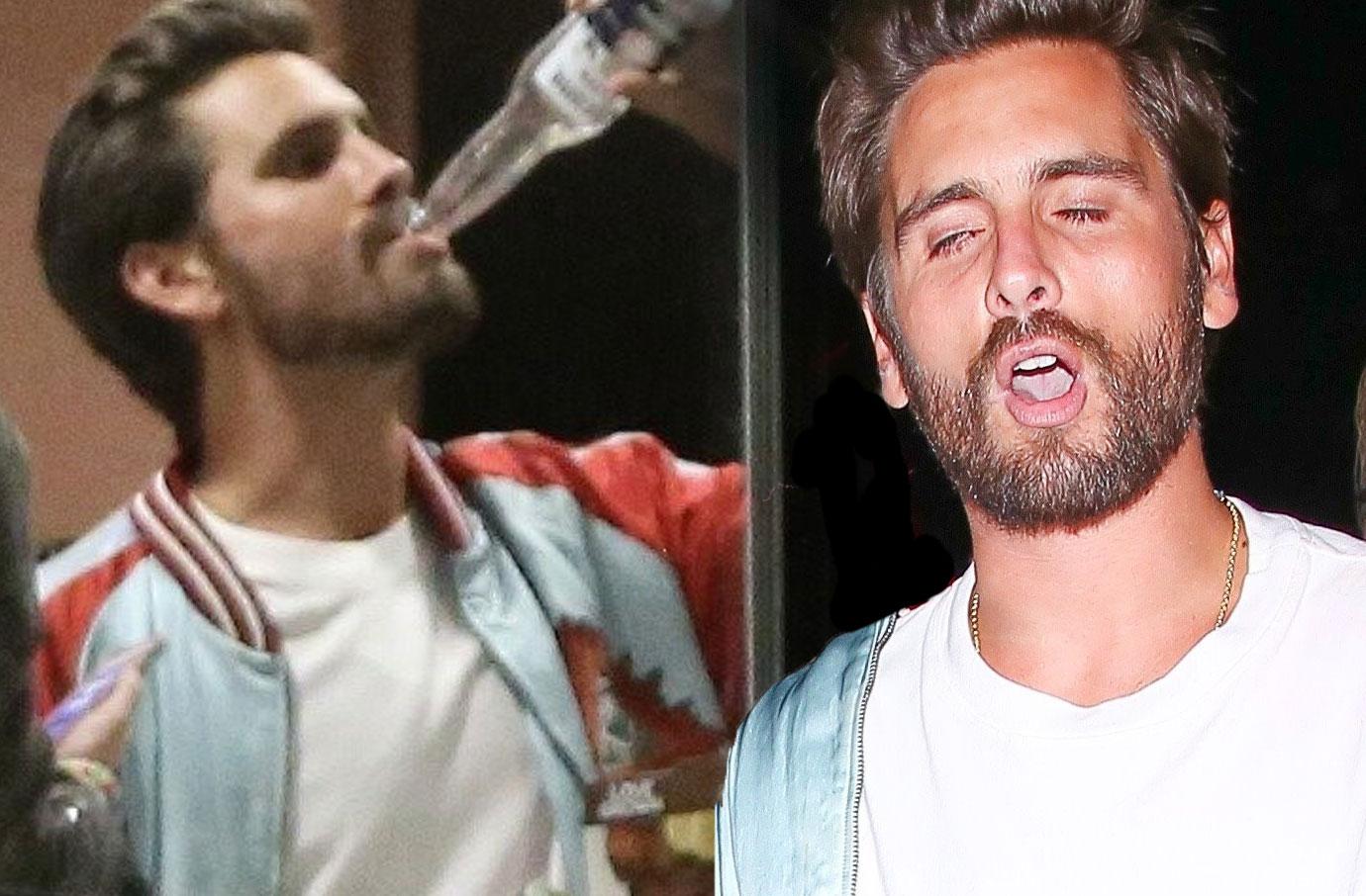 scott disick drinking alcohol funeral plans kuwtk