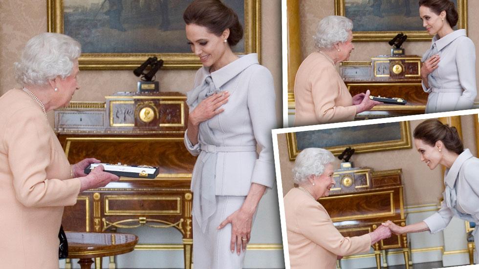 //angelina jolie meets the queen