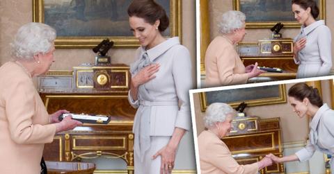 //angelina jolie meets the queen