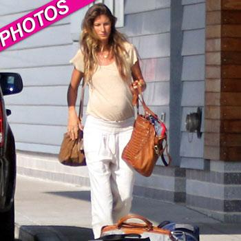 Gisele Flaunts Her Brady Baby Bump In Boston