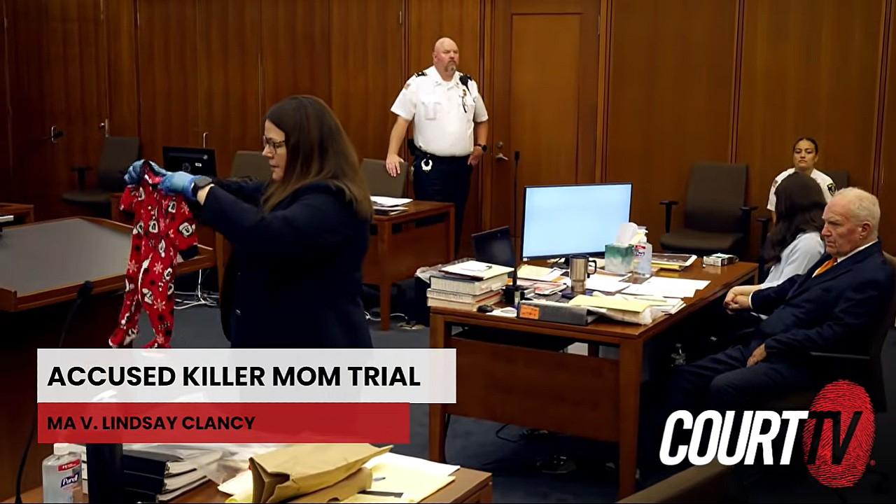 Prosecutors also showed jurors the pajamas the children were wearing at the time.