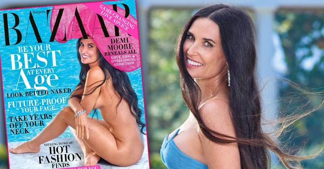 Demi Moore Poses Naked For Harper’s Bazaar At 56: See The Photos