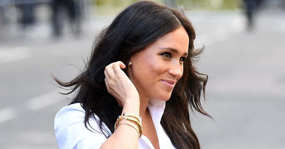 meghan markle wearing bracelet gifted by charles