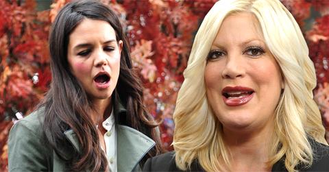 //tori spelling slams katie holmes singing wide