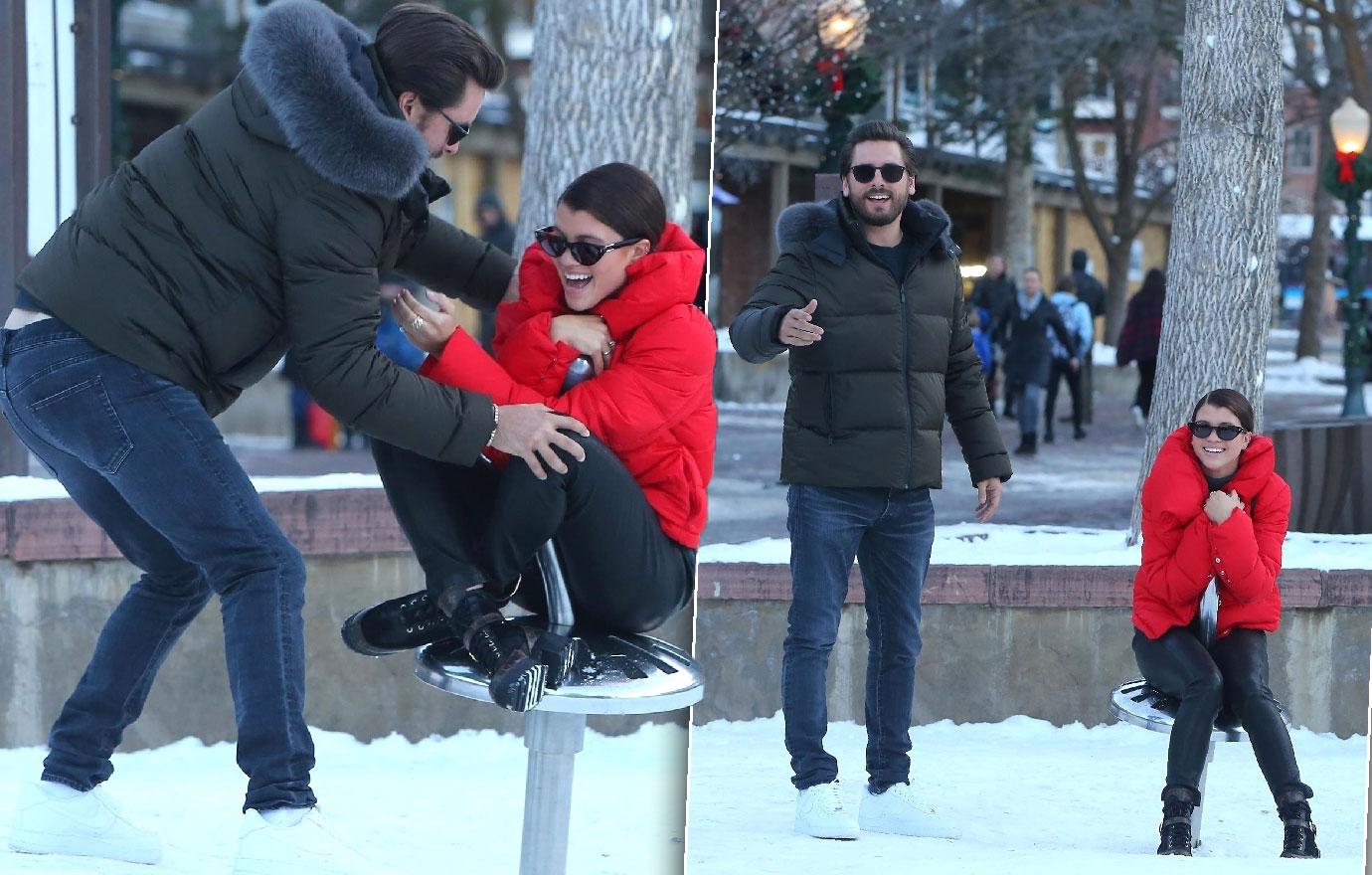 Scott Disick And Sofia Richie In Aspen Colorado