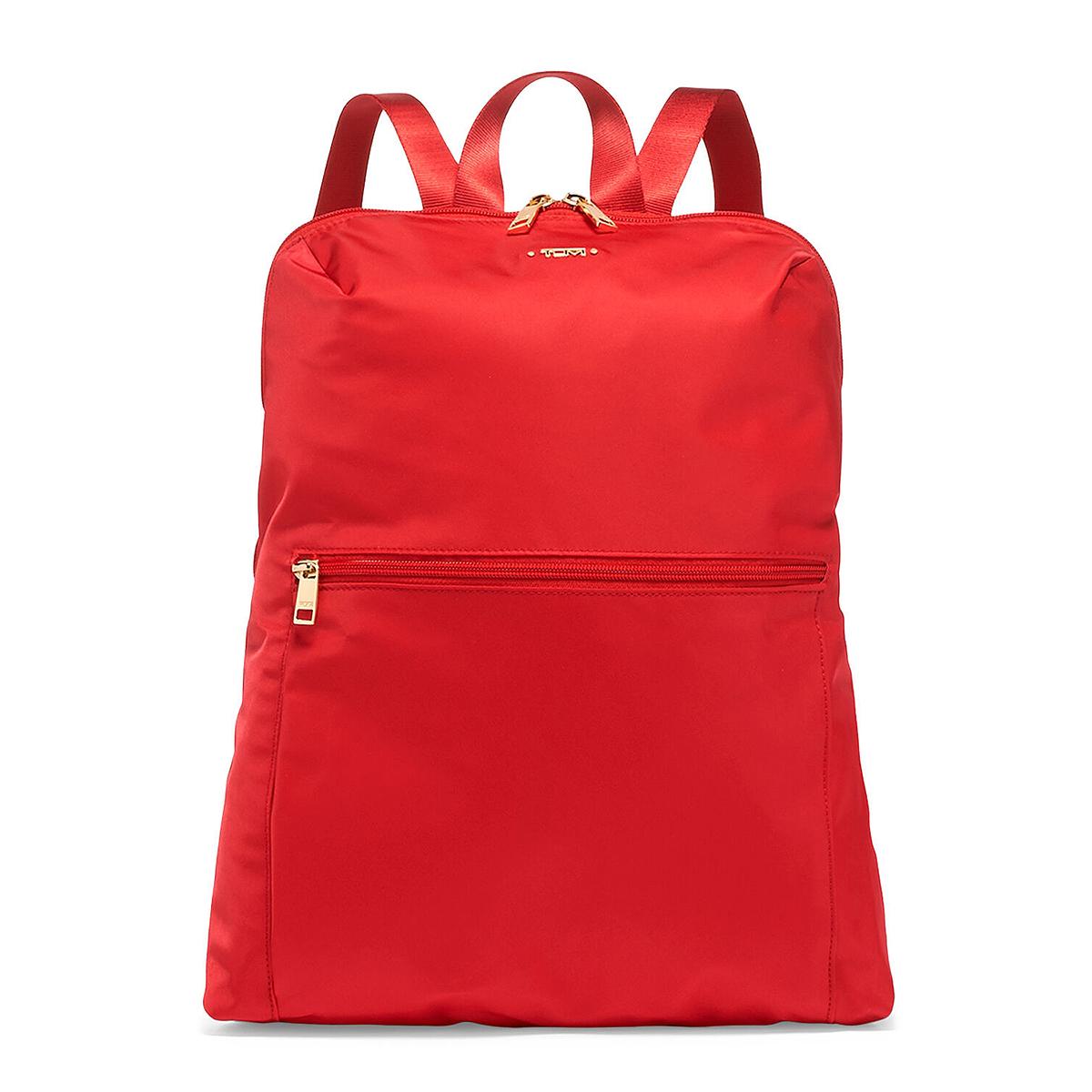 red backpack