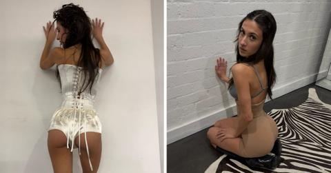 Split photos og Angelina Censori