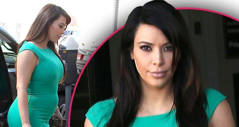 //kim kard sad preggo