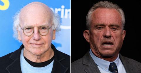 split image of Larry David and RFK Jr.