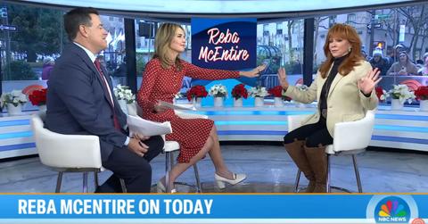 Photo of Savannah Guthrie and Reba McEntire