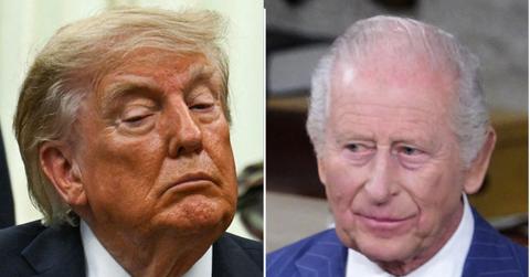 picture of Donald Trump and king charles