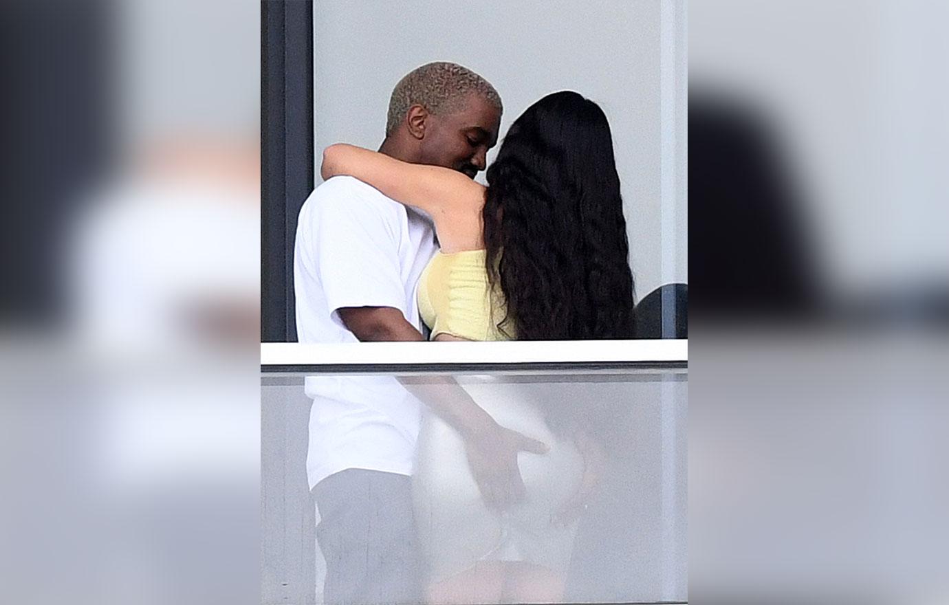 Kim Kardashian And Kanye West Pack On The PDA After Baby News