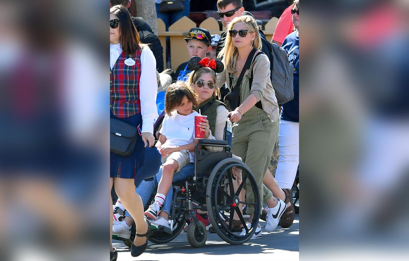 MS Stricken Selma Blair Has Disneyland Fun with Friends and Family