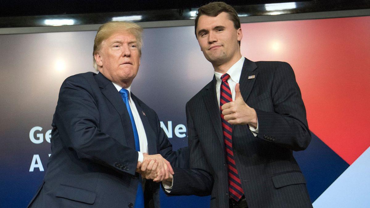 Photo of Donald Trump and Charlie Kirk
