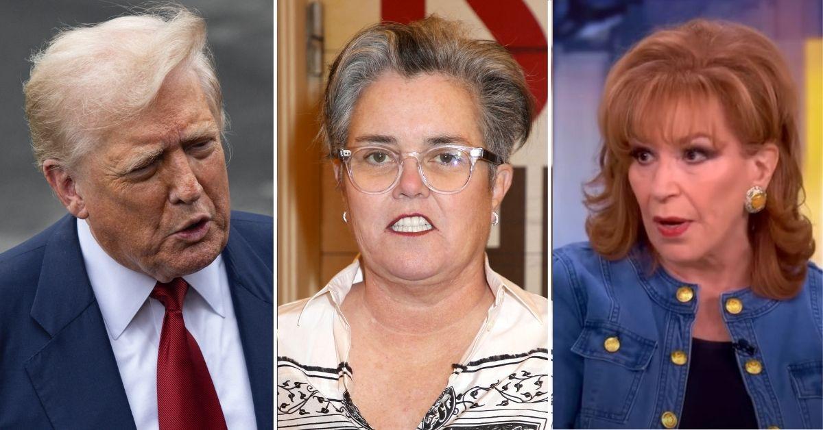 {Photo of Donals Trump, Rosei O'Donnell and Joy Behar
