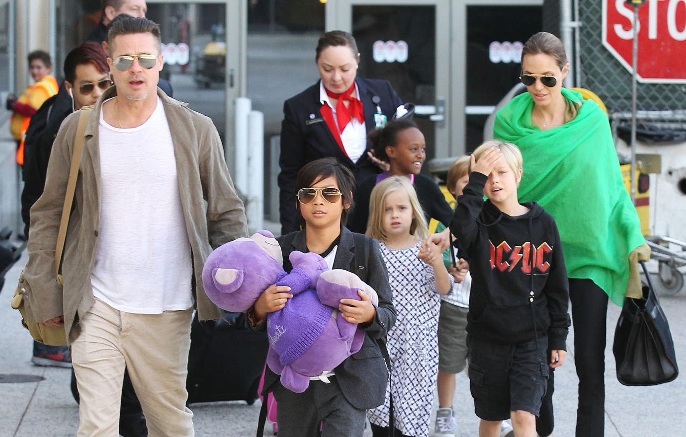 Brad Pitt, Angelina Jolie and Kids